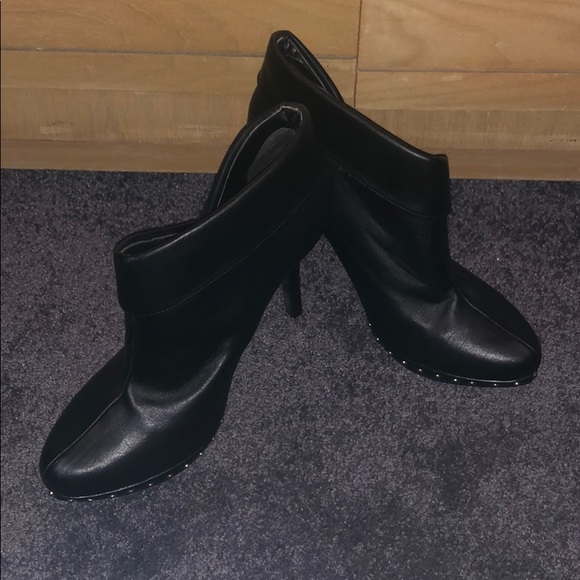 Nadara Black Stiletto Booties with Studs - Picture 2 of 2